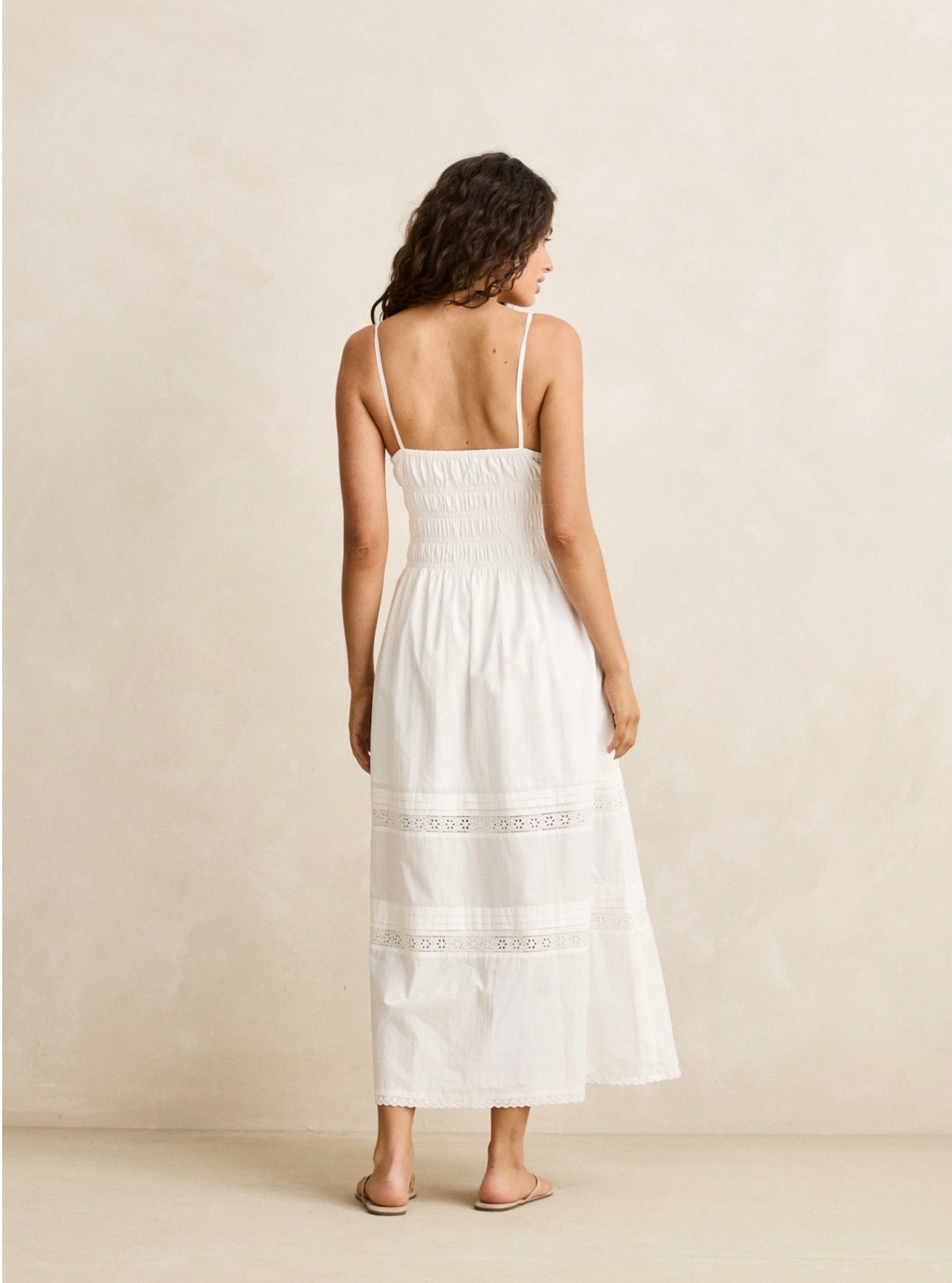 Rhythm Broderie Lace Midi Dress