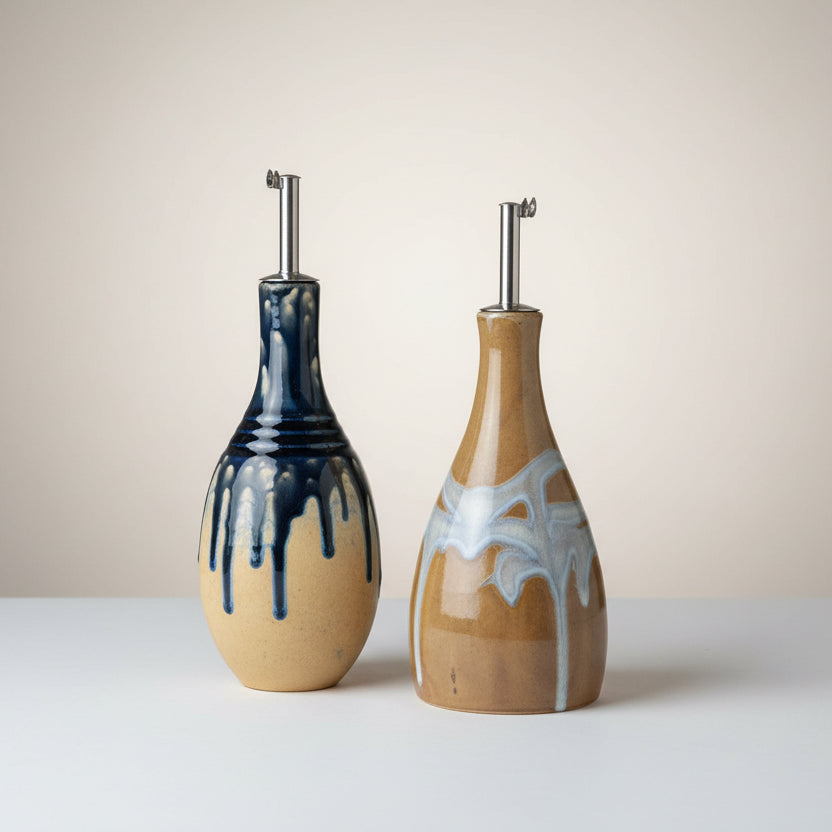 Hand Painted Oil Cruet