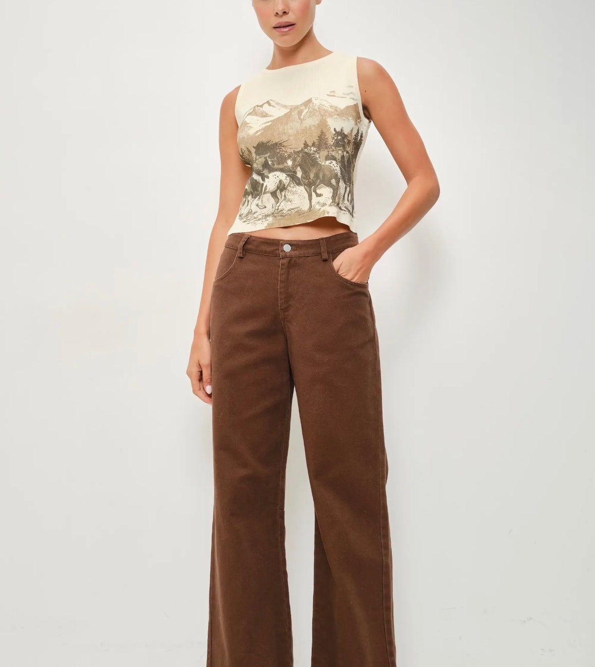 Uma Graphic Knit Top