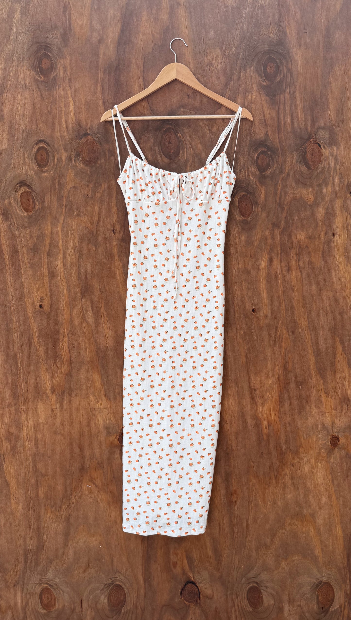 Lightweight cotton dress with floral pattern
