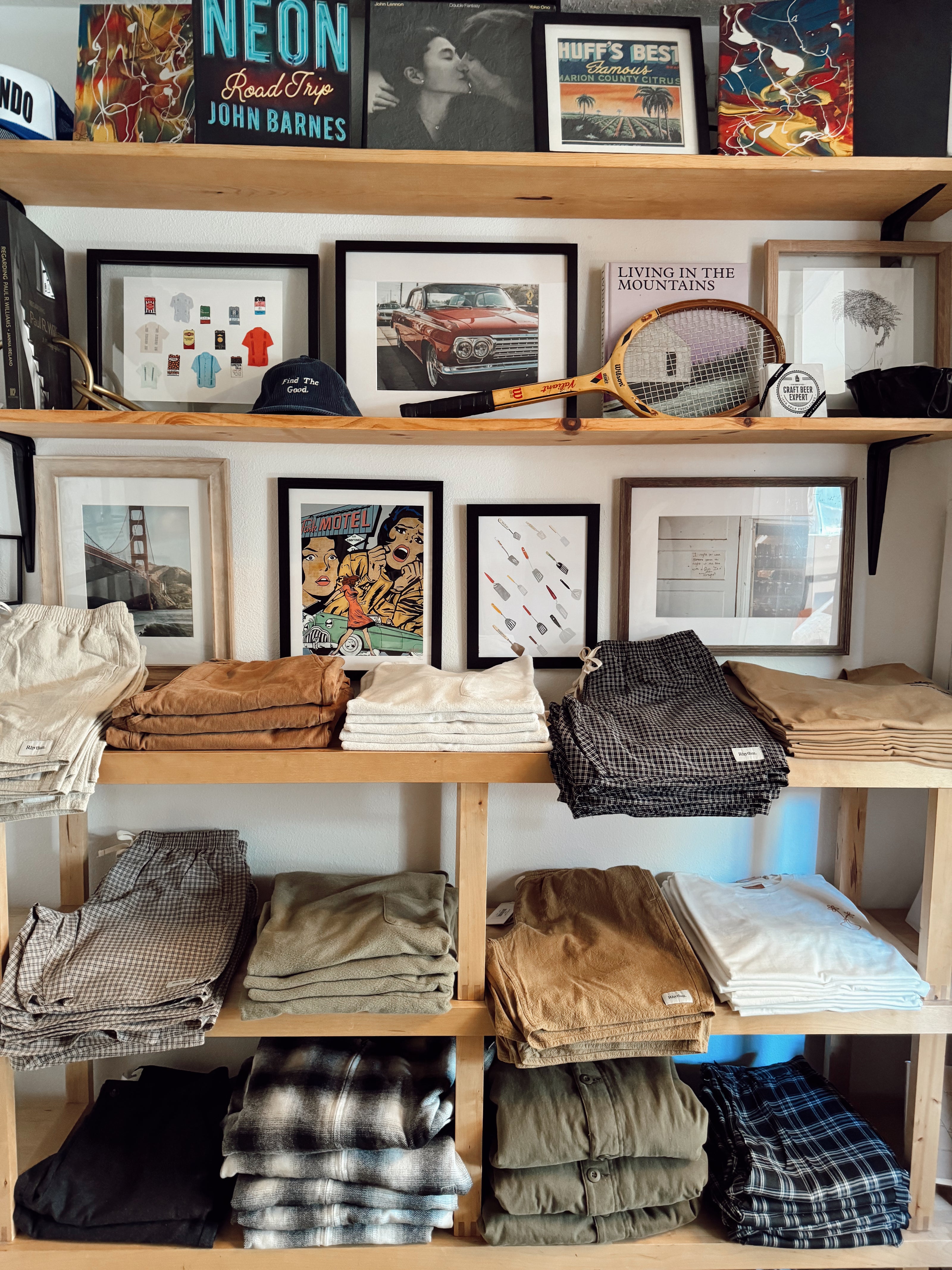 Stylish trending menswear. featuring Duvin and Rhythm brands. Jackets, buttonups, leisure shorts