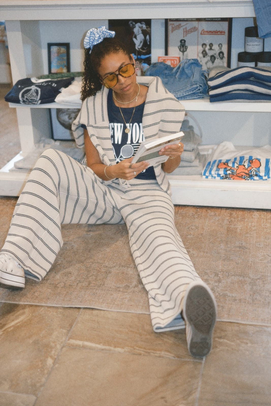 Terminal B Striped Knit Pant