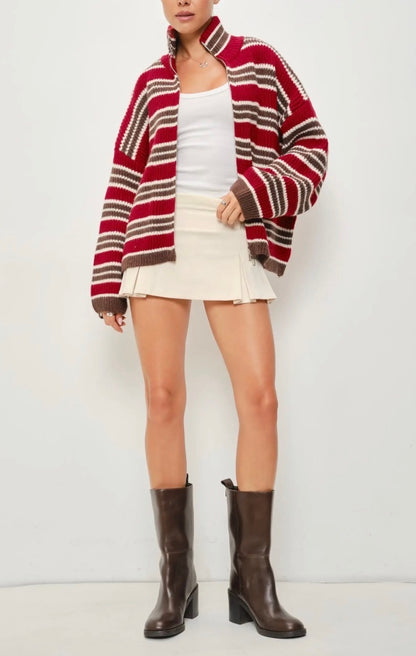 Zip Up Polo Sweater