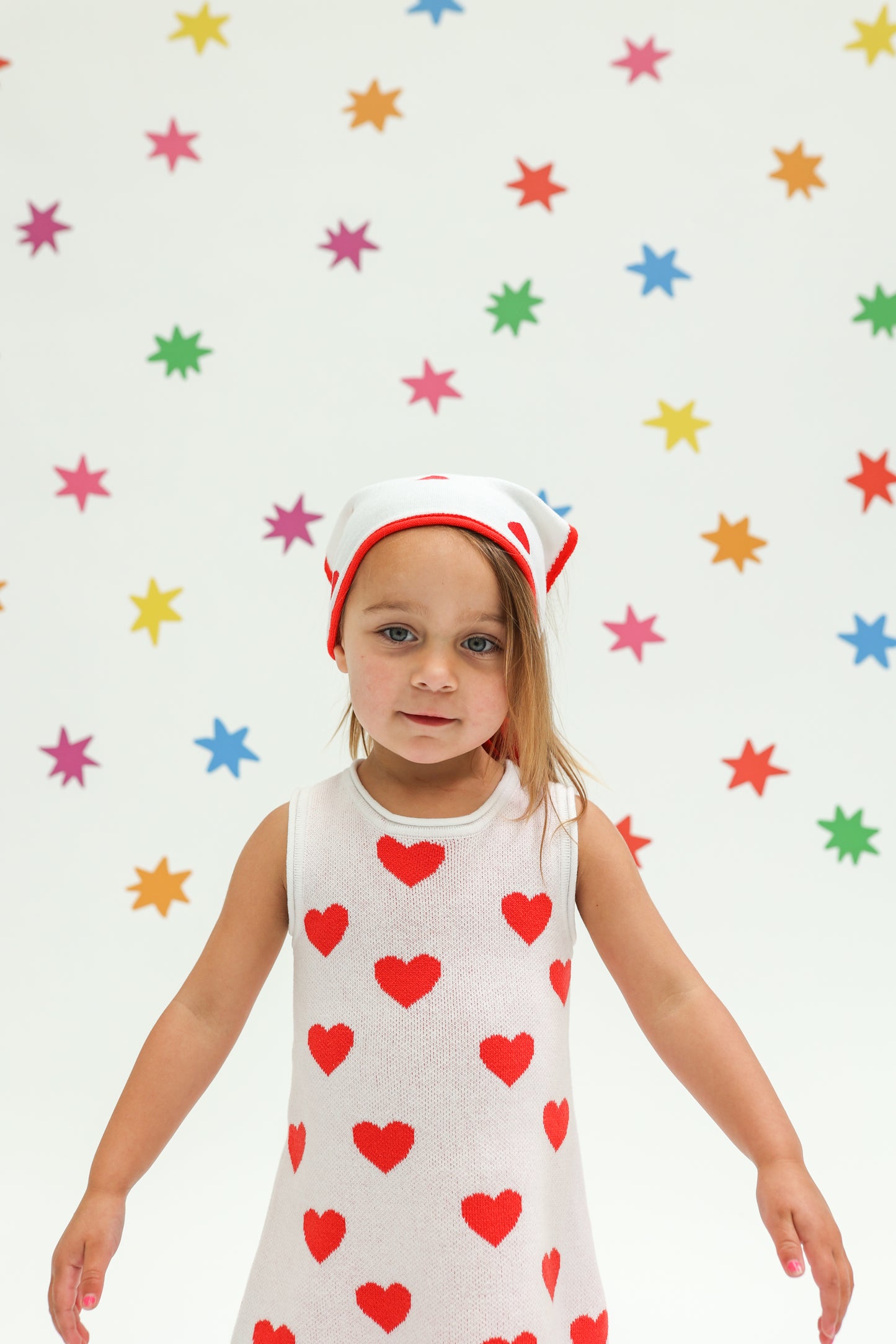 Sunday Sweetheart Bandana- Red+White
