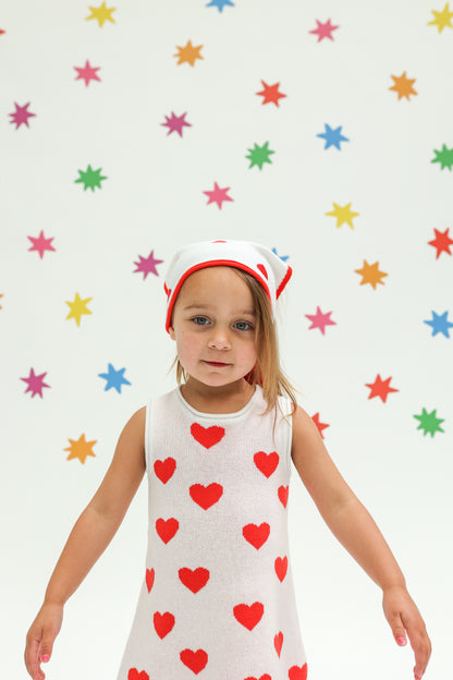 Sunday Sweetheart Bandana- Red+White