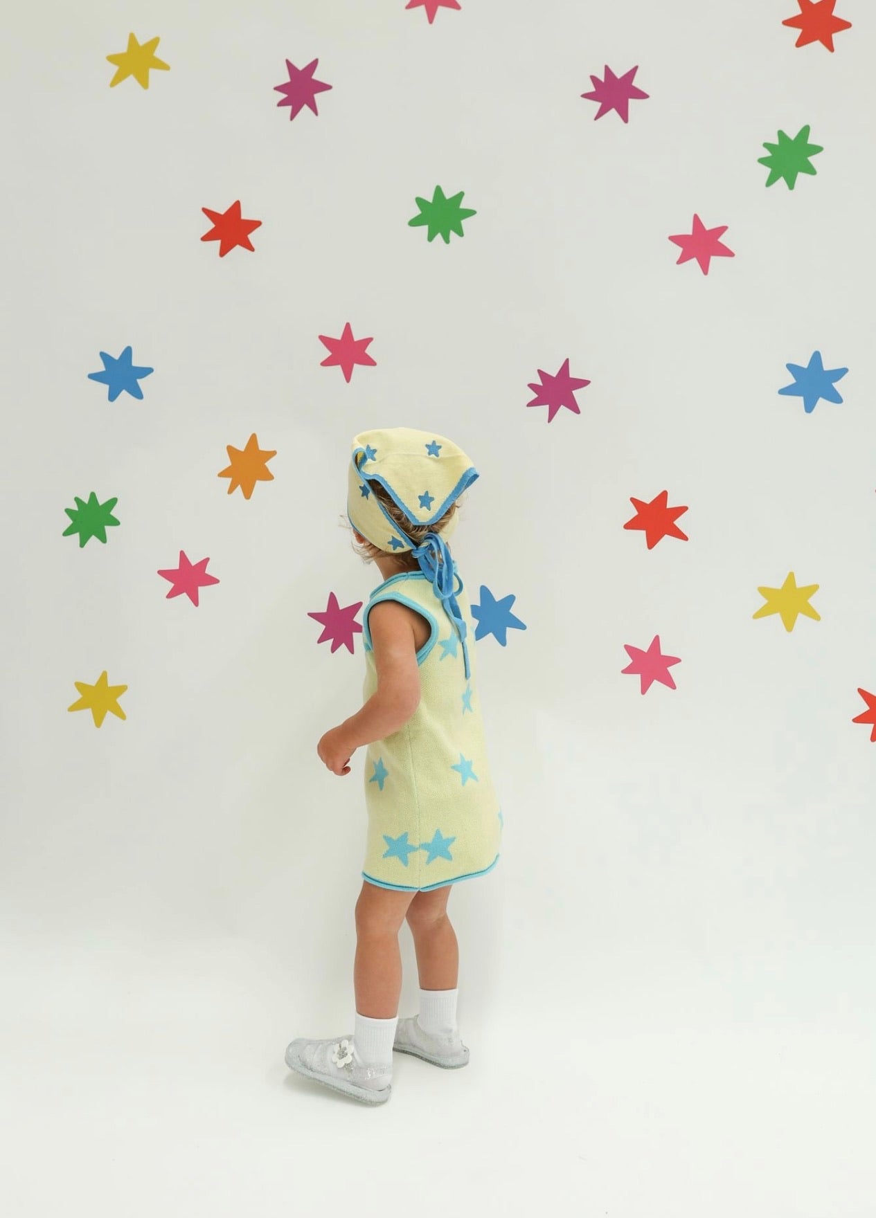 Sunday Stars Align Dress - Blue+Yellow