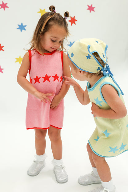 Sunday Stars Align Bandana- Red+Pink