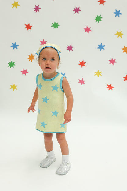 Sunday Stars Align Dress - Blue+Yellow