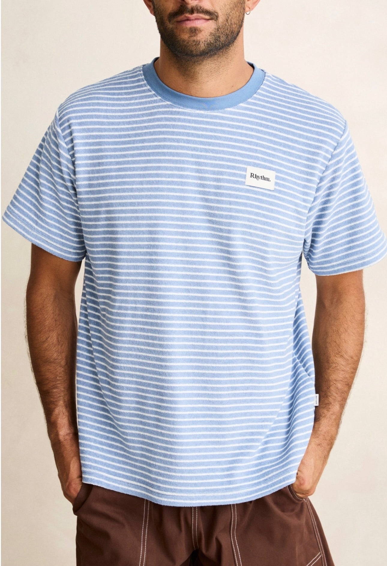 Rhythm Vintage Terry Stripe T-Shirt