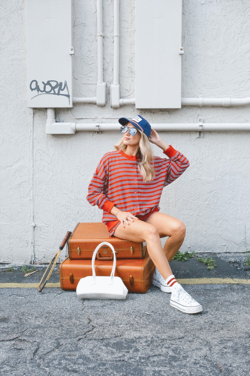 Copenhagen Stripe Button Down Jacket