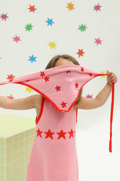 Sunday Stars Align Bandana- Red+Pink