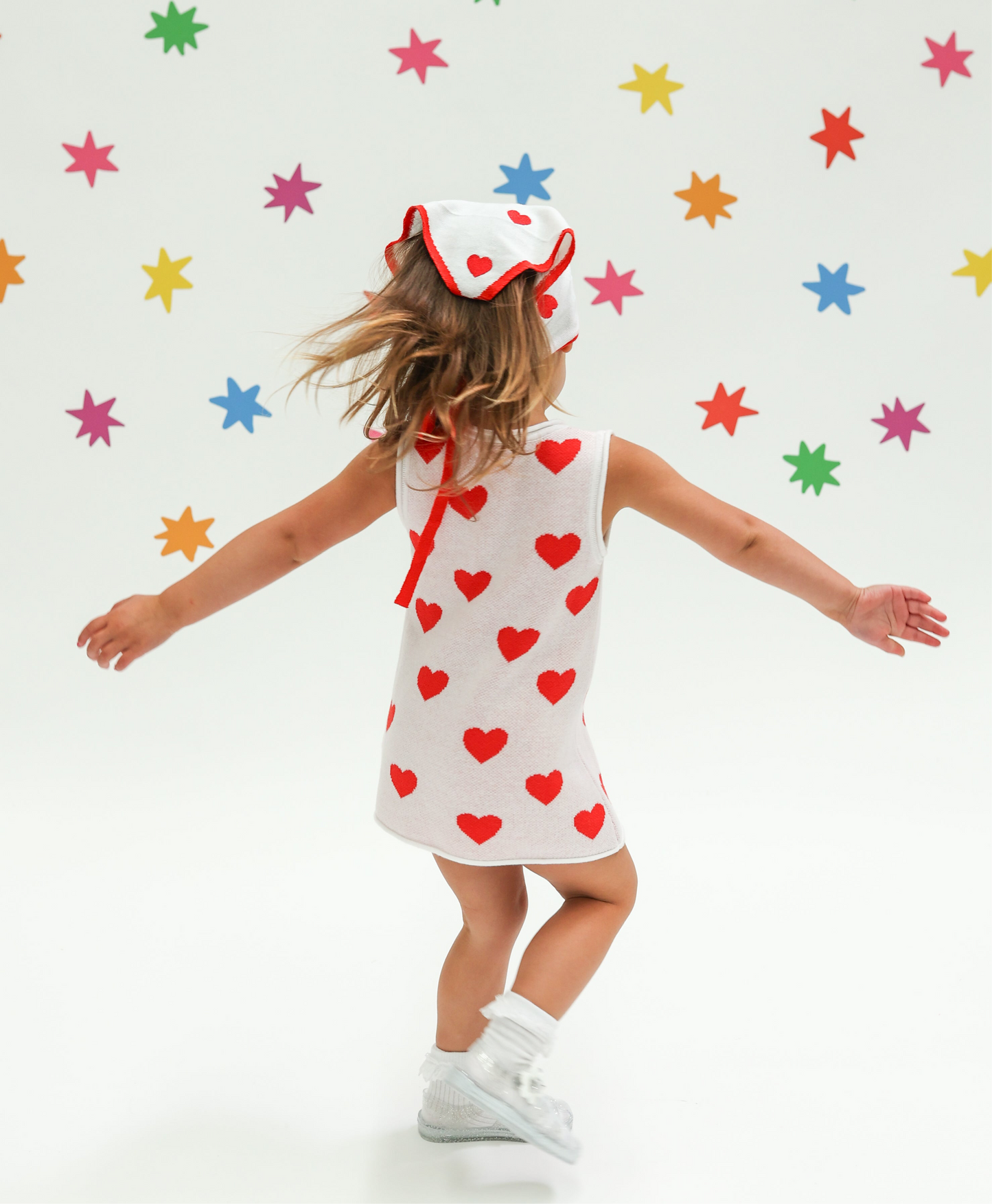 Sunday Sweetheart Bandana- Red+White
