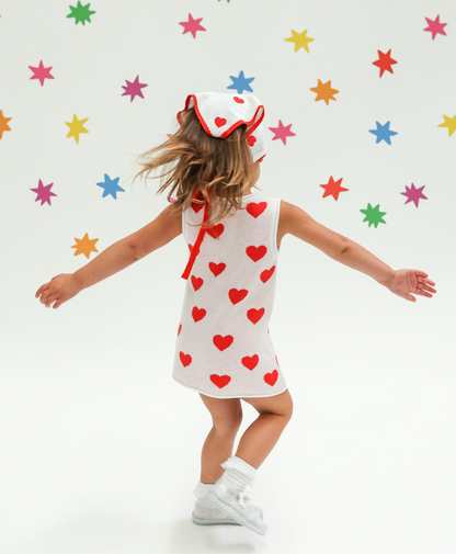 Sunday Sweetheart Bandana- Red+White