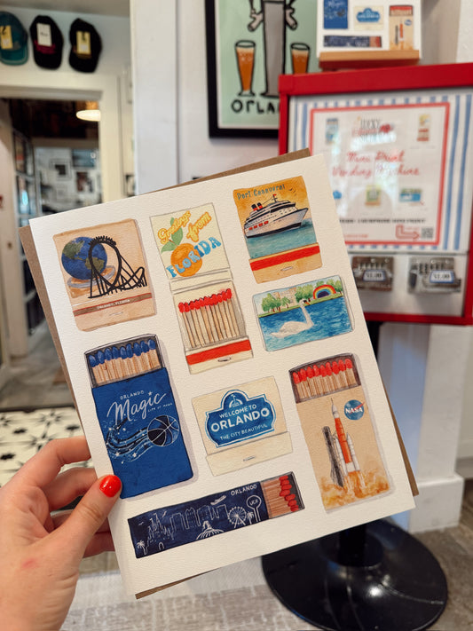 "Orlando Matchbook Art" by Lucky Seven Studio