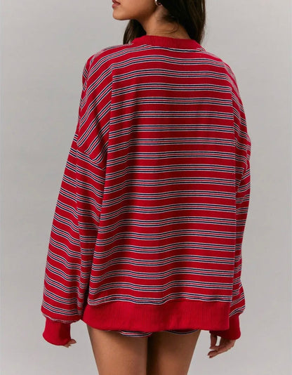 Copenhagen Stripe Button Down Jacket