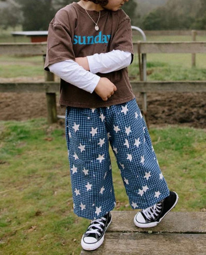 Dusty Star Pants - Blue