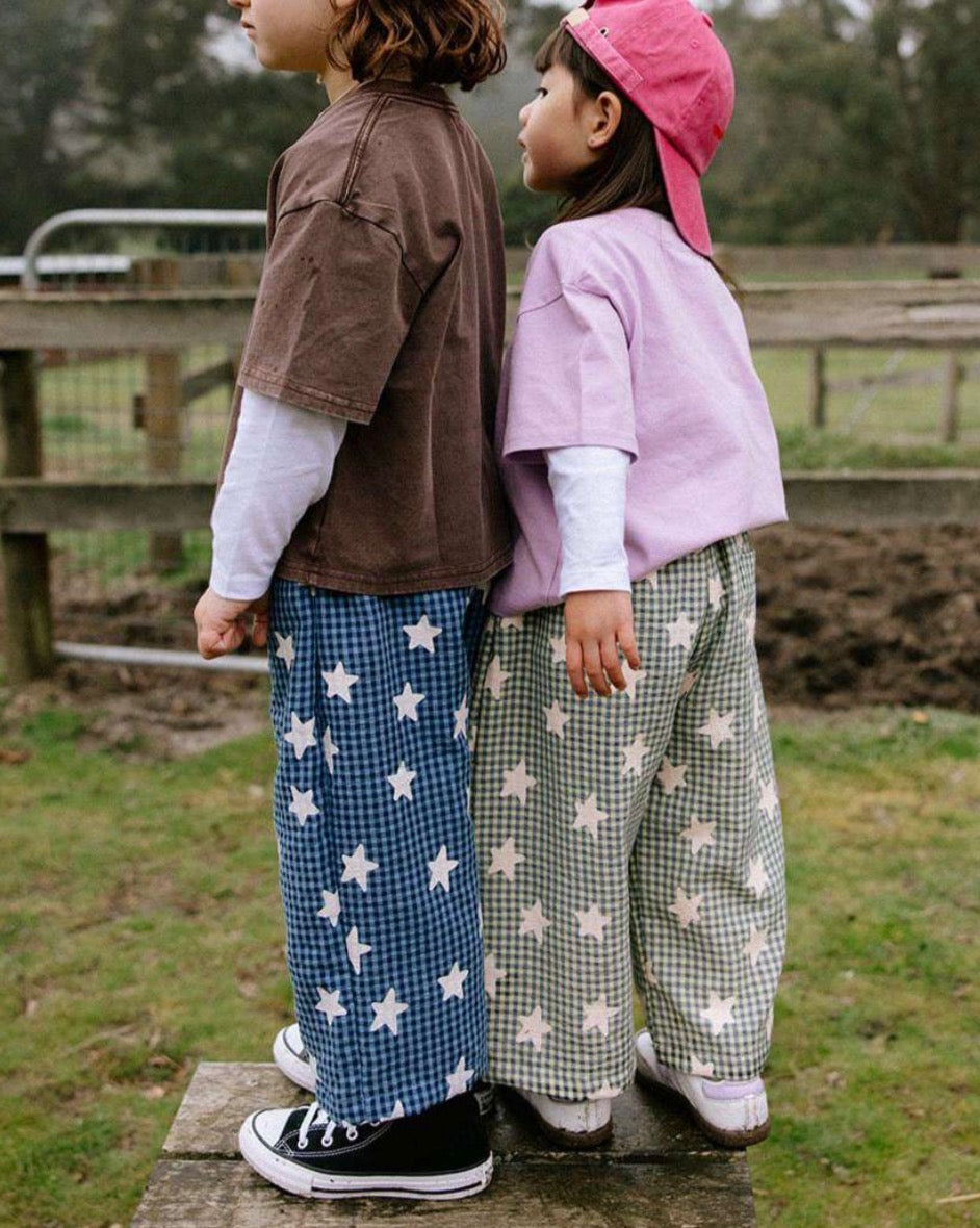 Dusty Star Pants - Blue
