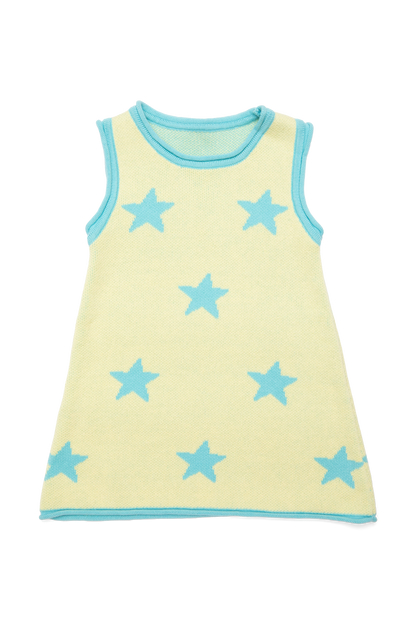 Sunday Stars Align Dress - Blue+Yellow