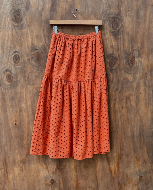 Nalley Eyelet Midi Skirt