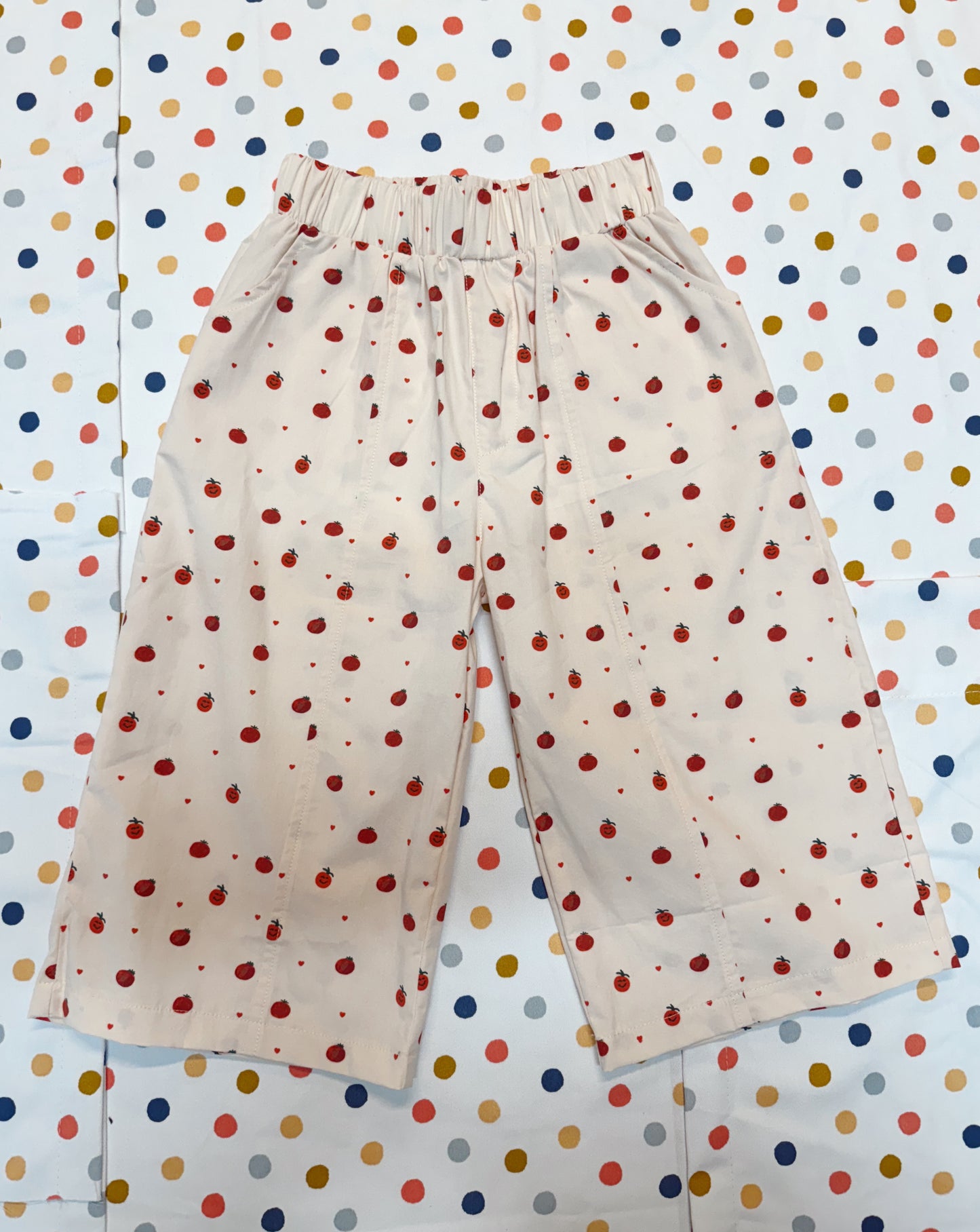 Happy Tomato Wide-Leg Pants