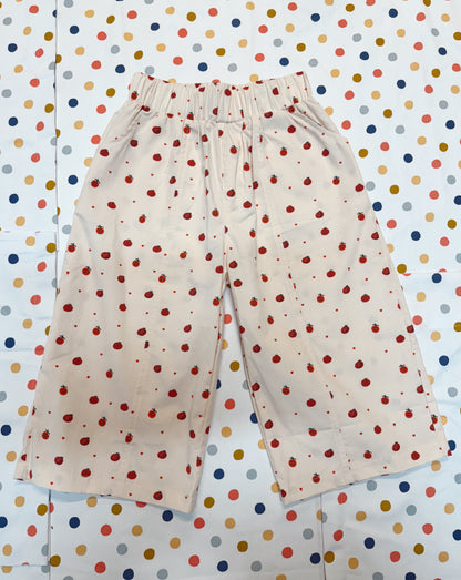 Happy Tomato Wide-Leg Pants