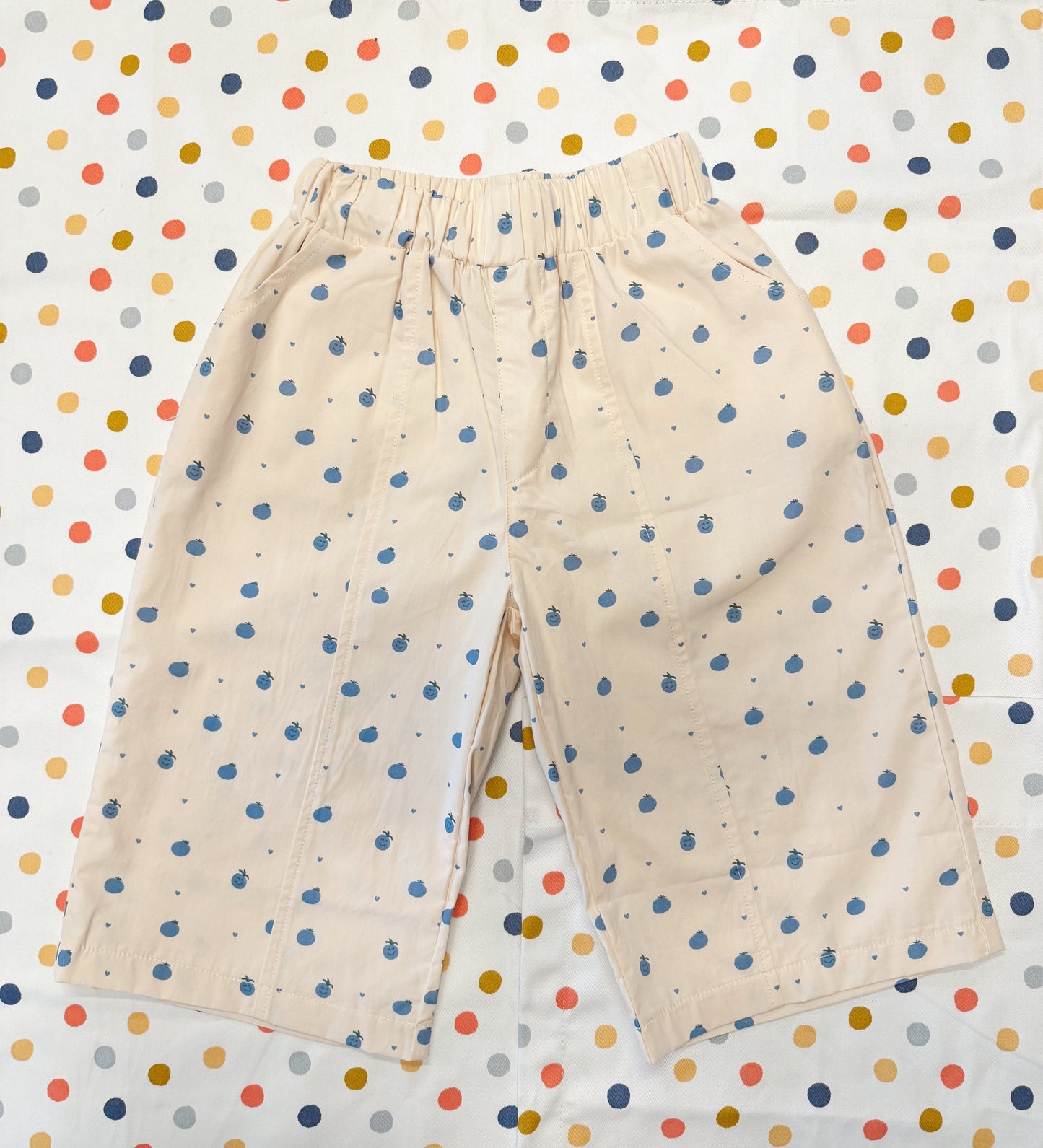 Happy Blueberry Wide-Leg Pants