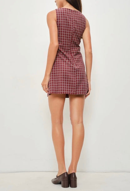 Perfect plaid mini dress 