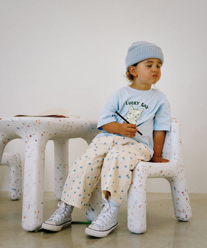 Happy Blueberry Wide-Leg Pants